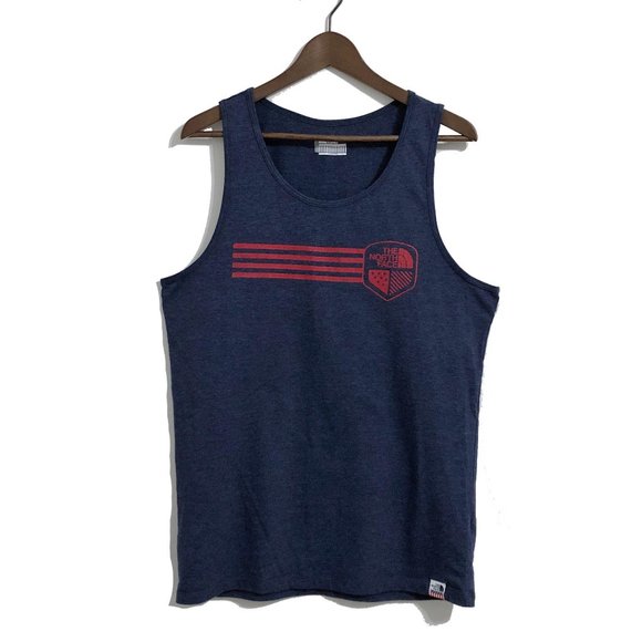 The North Face Men’s Patriotic Stars & Stripes USA Flag Tank Top Size Medium - Picture 2 of 5